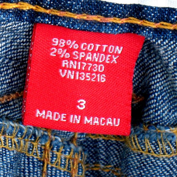 Mossimo Denim Cropped 28 x 23 Flap Snap Pockets Stretch Low Rise Sz 3 (tag) - Picture 6 of 6